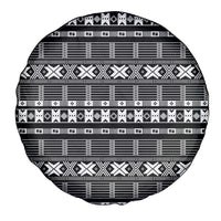 Pano De Terra Motifs Cabo Verde Spare Tire Cover Black Color