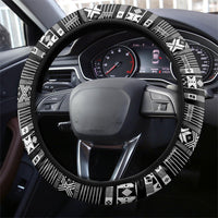 Pano De Terra Motifs Cabo Verde Steering Wheel Cover Black Color