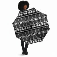 Pano De Terra Motifs Cabo Verde Umbrella Black Color