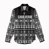 Pano De Terra Motifs Cabo Verde Women Casual Shirt Black Color