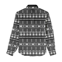 Pano De Terra Motifs Cabo Verde Women Casual Shirt Black Color