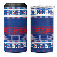 Pano De Terra Motifs Cabo Verde 4 in 1 Can Cooler Tumbler Flag Color