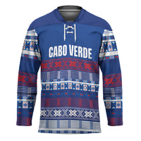 Pano De Terra Motifs Cabo Verde Hockey Jersey Flag Color