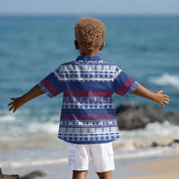 Pano De Terra Motifs Cabo Verde Kid Hawaiian Shirt Flag Color