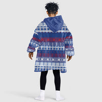 Pano De Terra Motifs Cabo Verde Kid Wearable Blanket Hoodie Flag Color