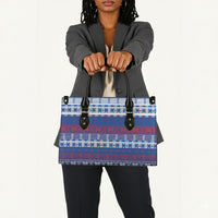 Pano De Terra Motifs Cabo Verde Leather Bag Flag Color