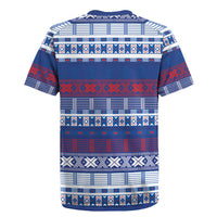 Pano De Terra Motifs Cabo Verde Rugby Jersey Flag Color