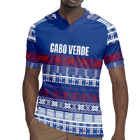 Pano De Terra Motifs Cabo Verde Rugby Jersey Flag Color