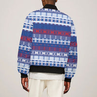Pano De Terra Motifs Cabo Verde Sleeve Zip Bomber Jacket Flag Color