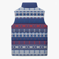 Pano De Terra Motifs Cabo Verde Sleeveless Puffer Jacket Flag Color