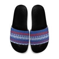 Pano De Terra Motifs Cabo Verde Slide Sandals Flag Color