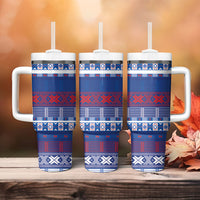 Pano De Terra Motifs Cabo Verde Tumbler With Handle Flag Color