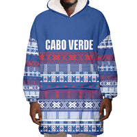 Pano De Terra Motifs Cabo Verde Wearable Blanket Hoodie Flag Color