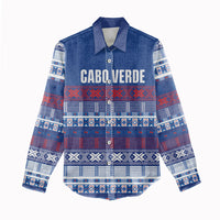 Pano De Terra Motifs Cabo Verde Women Casual Shirt Flag Color