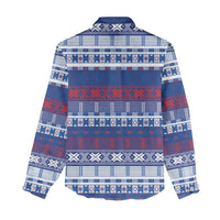 Pano De Terra Motifs Cabo Verde Women Casual Shirt Flag Color