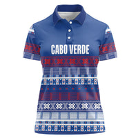 Pano De Terra Motifs Cabo Verde Women Polo Shirt Flag Color