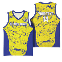 Defence Force Trinidad and Tobago Football Custom Basketball Jersey Go Teteron Boy Grunge Vibe - Wonder Print Shop