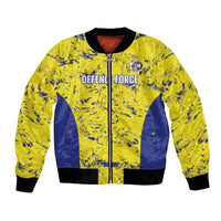 Defence Force Trinidad and Tobago Football Custom Bomber Jacket Go Teteron Boy Grunge Vibe - Wonder Print Shop