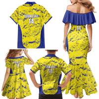 Defence Force Trinidad and Tobago Football Custom Family Matching Mermaid Dress and Hawaiian Shirt Go Teteron Boy Grunge Vibe - Wonder Print Shop