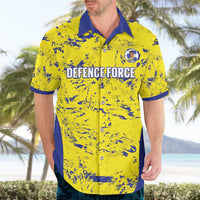 Defence Force Trinidad and Tobago Football Custom Hawaiian Shirt Go Teteron Boy Grunge Vibe - Wonder Print Shop