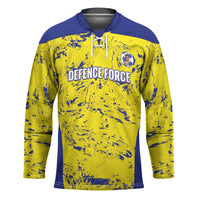 Defence Force Trinidad and Tobago Football Custom Hockey Jersey Go Teteron Boy Grunge Vibe - Wonder Print Shop