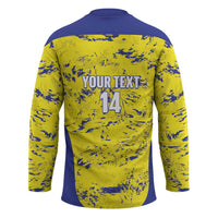 Defence Force Trinidad and Tobago Football Custom Hockey Jersey Go Teteron Boy Grunge Vibe - Wonder Print Shop