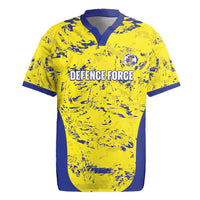 Defence Force Trinidad and Tobago Football Custom Rugby Jersey Go Teteron Boy Grunge Vibe - Wonder Print Shop