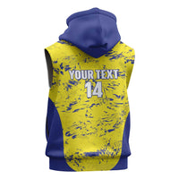 Defence Force Trinidad and Tobago Football Custom Sleeveless Zip Hoodie Go Teteron Boy Grunge Vibe - Wonder Print Shop