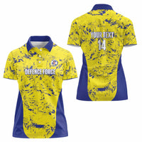 Defence Force Trinidad and Tobago Football Custom Women Polo Shirt Go Teteron Boy Grunge Vibe - Wonder Print Shop