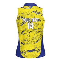 Defence Force Trinidad and Tobago Football Custom Women Sleeveless Polo Shirt Go Teteron Boy Grunge Vibe - Wonder Print Shop