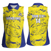 Defence Force Trinidad and Tobago Football Custom Women Sleeveless Polo Shirt Go Teteron Boy Grunge Vibe - Wonder Print Shop