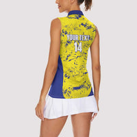 Defence Force Trinidad and Tobago Football Custom Women Sleeveless Polo Shirt Go Teteron Boy Grunge Vibe - Wonder Print Shop