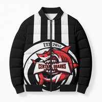 Central Trinidad and Tobago Football Custom Bomber Puffer Jacket Come On Sharks Est 2012 - Wonder Print Shop