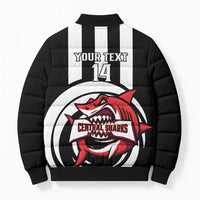 Central Trinidad and Tobago Football Custom Bomber Puffer Jacket Come On Sharks Est 2012 - Wonder Print Shop