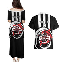 Central Trinidad and Tobago Football Custom Couples Matching Puletasi and Hawaiian Shirt Come On Sharks Est 2012 - Wonder Print Shop