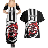 Central Trinidad and Tobago Football Custom Couples Matching Summer Maxi Dress and Hawaiian Shirt Come On Sharks Est 2012 - Wonder Print Shop