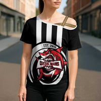 Central Trinidad and Tobago Football Custom Cross Shoulder Shirt Come On Sharks Est 2012 - Wonder Print Shop