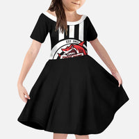 Central Trinidad and Tobago Football Custom Kid Short Sleeve Dress Come On Sharks Est 2012 - Wonder Print Shop