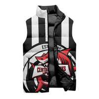 Central Trinidad and Tobago Football Custom Sleeveless Puffer Jacket Come On Sharks Est 2012 - Wonder Print Shop