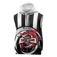 Central Trinidad and Tobago Football Custom Sleeveless Zip Hoodie Come On Sharks Est 2012 - Wonder Print Shop