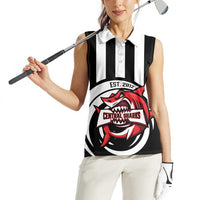 Central Trinidad and Tobago Football Custom Women Sleeveless Polo Shirt Come On Sharks Est 2012 - Wonder Print Shop