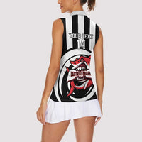 Central Trinidad and Tobago Football Custom Women Sleeveless Polo Shirt Come On Sharks Est 2012 - Wonder Print Shop