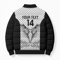 Cavalier Jamaica Football Custom Bomber Puffer Jacket Come On Eagles - Wonder Print Shop