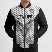 Cavalier Jamaica Football Custom Bomber Puffer Jacket Come On Eagles - Wonder Print Shop