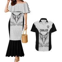 Cavalier Jamaica Football Custom Couples Matching Mermaid Dress and Hawaiian Shirt Come On Eagles - Wonder Print Shop