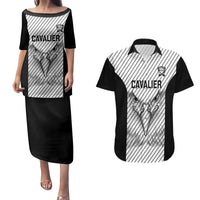 Cavalier Jamaica Football Custom Couples Matching Puletasi and Hawaiian Shirt Come On Eagles - Wonder Print Shop