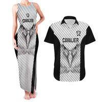 Cavalier Jamaica Football Custom Couples Matching Tank Maxi Dress and Hawaiian Shirt Come On Eagles - Wonder Print Shop