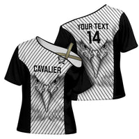 Cavalier Jamaica Football Custom Cross Shoulder Shirt Come On Eagles - Wonder Print Shop