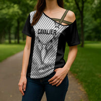 Cavalier Jamaica Football Custom Cross Shoulder Shirt Come On Eagles - Wonder Print Shop