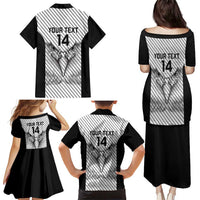 Cavalier Jamaica Football Custom Family Matching Puletasi and Hawaiian Shirt Come On Eagles - Wonder Print Shop